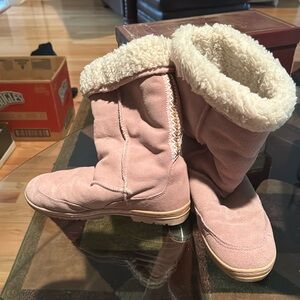 Cozy Pink Winter Boots